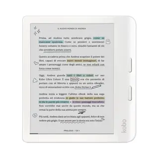 Rakuten Kobo Libra Colour eBook-Reader Touchscreen 32 Gb Wlan Weiß