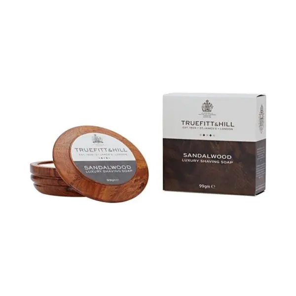 Truefitt & Hill Sandalwood Luxury Rasierseife In Holzschale thumbnail
