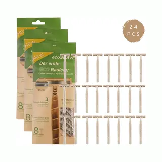 Green-goose Bio-based Scheermesjes | Wegwerp | 24 Stuks