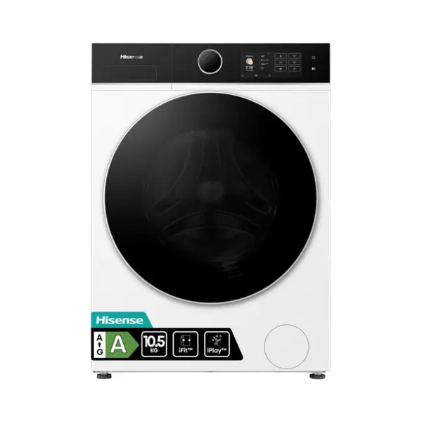 Hisense WF5I1045BWQ wasmachine Voorbelading 10,5 kg 1400 Rpm Wit thumbnail
