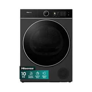 Hisense DH5I104BBAB wasdroger Vrijstaand Voorbelading 10 kg Zwart