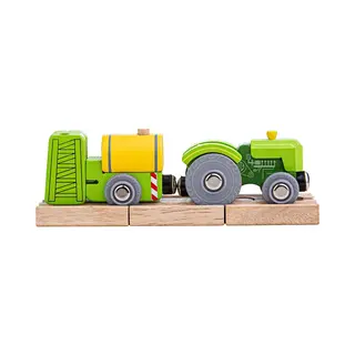 Bigjigs Rail Wooden Tractor & Crop Sprayer