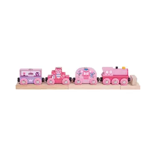 Bigjigs Prinsessentrein - Houten Trein Met 3 Wagons - Vanaf 3 Jaar