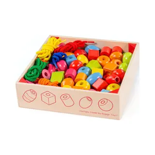 Bigjigs - Grote Kralen In Pot