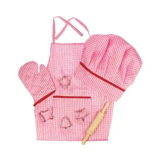Bigjigs Toys - Kokskleding Voor Kinderen 'Roze'