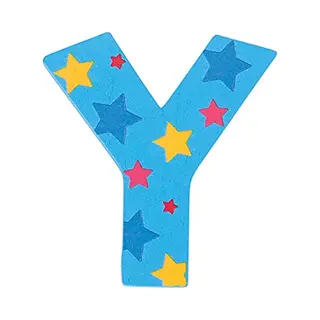 Bigjigs Toys Sternenbuchstabe Y (Blau)
