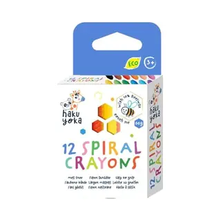 Magni, Kleurpotloden, Spiraalvormige Waskrijtjes 12 Kleuren (12 x)