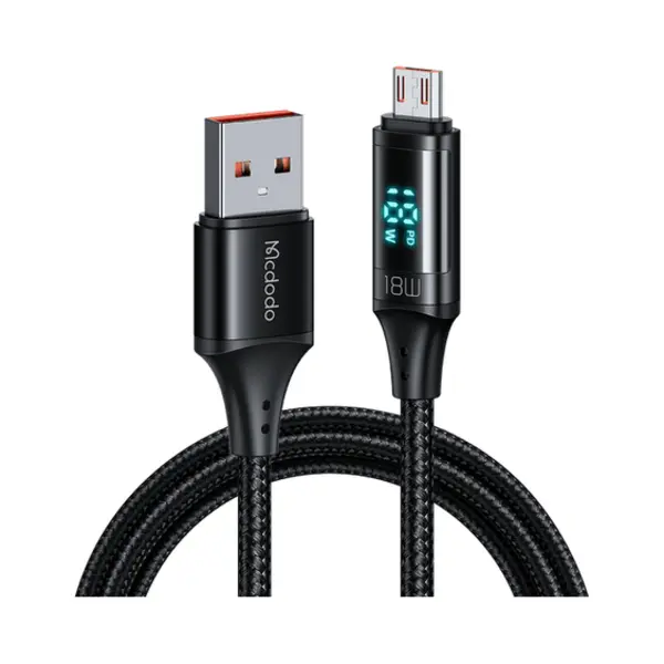 Mcdodo Ca-1070 Usb-kabel Usb 2.0 1,2 m Usb A Micro-Usb A Zwart thumbnail