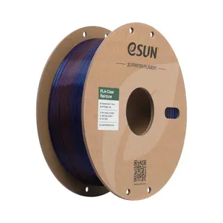 ESun Pla-Clear Rainbow Doorschijnend Blauw Paars / Transculant Blue Purple 1 Kg - 1.75mm - 3D Printer Filament