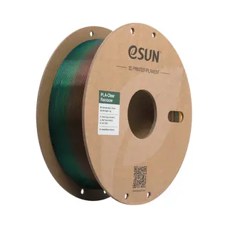 ESun Pla-Clear Rainbow Doorschijnend Regenboog A / Transculant Rainbow A 1 Kg - 1.75mm - 3D Printer Filament