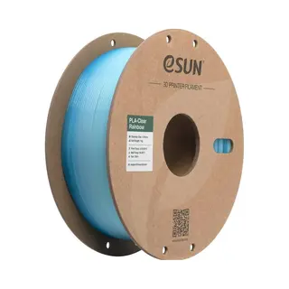 ESun Pla-Clear Rainbow Doorschijnend Blauw Wit / Transculant Blue White 1 Kg - 1.75mm - 3D Printer Filament