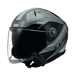 LS2, Jet-Motorradhelm Infinity Ii Veyron Grey White, M