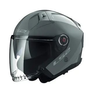 LS2, Jet-Motorradhelm Infinity Ii Solid Nardo Grey, M