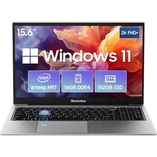 Blackview AceBook 8 Laptop - 15, 6 Inch Full Hd - 16 Gb Ram - 512 Gb Ssd - Intel N97 - Windows 11 Notebook - Uhd Graphics - Grijs