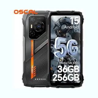 Oscal Pilot 3 Robuuste Smartphone - 36GB Ram - 256GB Rom - 7500mAh - 6.78 Inch - Android 15 - IP68 Waterdicht -5G Dual Sim - Nfc - Zwart