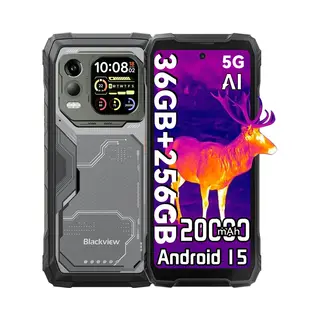 Blackview Smartphone Xplore 1 12GB/256GB Black (256 Gb, Black, Interstellair Zwart, 6.78", Dubbele Sim, 5G), Smartphone, Zwart
