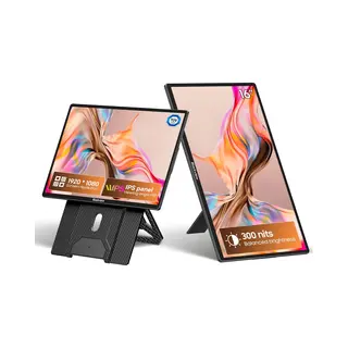Blackview Table 9 Draagbare Monitor 16 Zoll Fhd Laptop Scherm Extender Omhoog En Omlaag Zwart