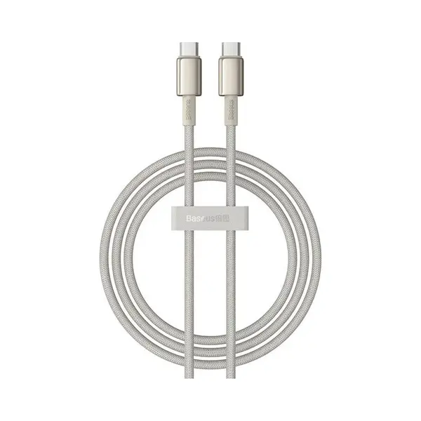 Baseus Tungsten Gold Schnellladung Datenkabel Type-C To Type-C 100W, 1 M, Titan Galaxy Gold thumbnail
