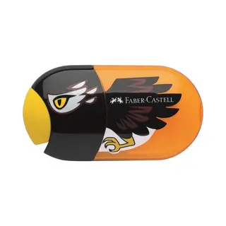 Faber-Castell Eagle Manueller Bleistiftspitzer Orange, Schwarz