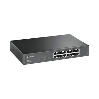 Tp-Link Tl-SG1016D Unmanaged Gigabit Ethernet (10/100/1000) Zwart