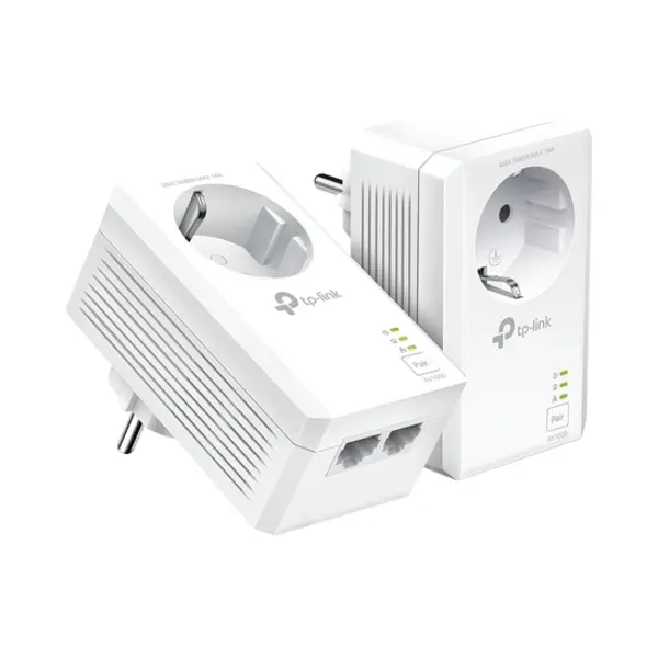 Tp-Link AV1000 2-Port Gigabit Powerline Adapter mit Steckdose thumbnail