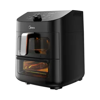 Midea MAD1100DADK Fritteuse Doppel 11 l Eigenständig 1700 W Heißluftfritteuse Schwarz