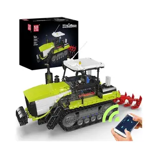 Mould King 17093 Tractor Trekker Crawler Bouwset | Classic Boerderij Constructie Modelbouw | Hollandse Cadeautjes | Technische Creator Speelgoed Ideas