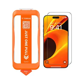 Torras Install Master (1 Stk., Apple IPhone 17 Pro), Smartphone Schutzfolie, Transparent