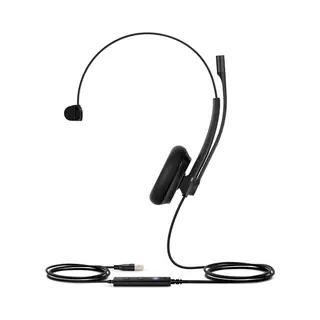 Yealink UH34 Lite Mono Teams Headset Bedraad Hoofdband Kantoor/callcenter Usb Type-A Zwart