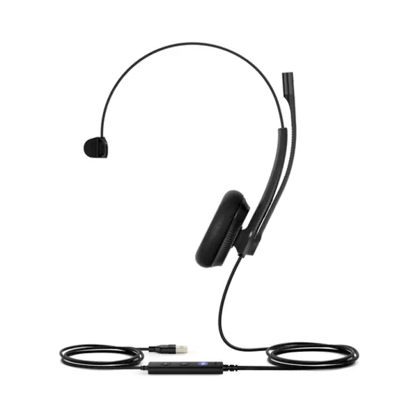 Yealink UH34 Lite Mono Teams Headset Bedraad Hoofdband Kantoor/callcenter Usb Type-A Zwart thumbnail