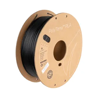 Polymaker PolyTerra (Pla, 1.75 mm, 1000 g, Schwarz), 3D Filament, Schwarz