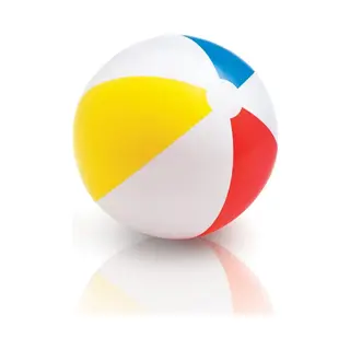 Intex 59020 strandbal 51 cm Vinyl Blauw, Rood, Wit, Geel