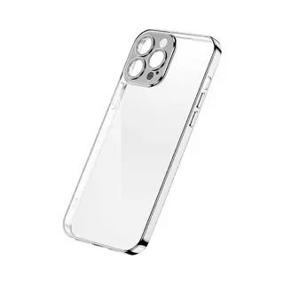 Joyroom Chery Spiegel Hoesje Cover Voor IPhone 13 Pro Metalen Frame Zilver (Jr-BP908 Zilver) (Samsung Galaxy S23 Ultra), Smartphonehoes, Zilver