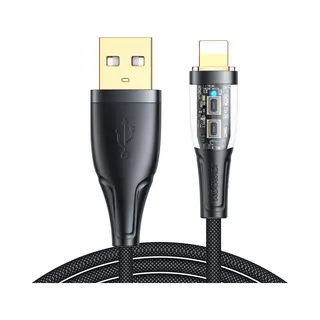 Joyroom S-UL012A3 2, 4A Usb-A Naar Lightning Intelligent Power-Off Snellaadkabel 1, 2m-zwart (1.20 m, Usb 2.0), Usb-kabel