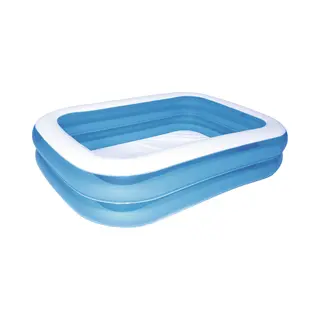 Bestway 12819 Aufstellpool Aufblasbarer Pool Rechteckig 400 l Blau, Weiß