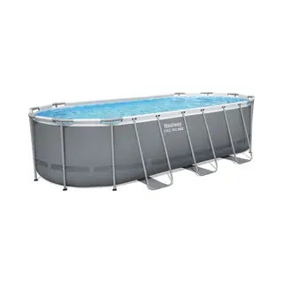 Bestway Levant Zwembad power steel set ovaal grijs 549