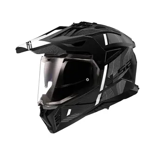 LS2, Motocrosshelme Pioneer Ii Hill Matt Black White, Xs