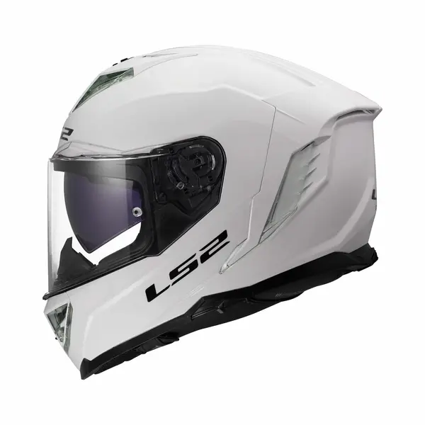 LS2 FF818 Storm Iii Helm Solid Glans Wit L thumbnail