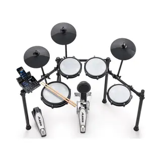 Alesis Nitro Max Kit Elektrisch Drumstel Met Stille Mesh Pads, 10" Dual Zone Snare, Bluetooth, 440+ Authentieke Klanken, Drumeo, Usb Midi, Kick Pedaal