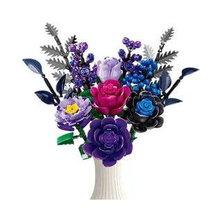 Woma 11542 Paarse Rozen Bloemen Boeket Bouwset | Botanical Flowers Collection 2026 Modelbouw | Classic Creator Speelgoed Bouwpakketten Voor