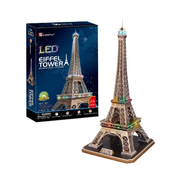 CubicFun Cubic Fun 3d Puzzel Eiffel Tower Led thumbnail