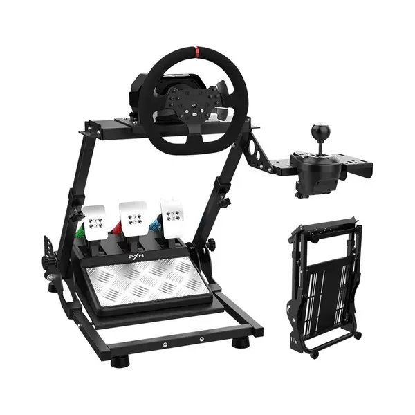 Pxn - A10 - Wheel Stand Pro Versie - Racestuur Standaard - Inklapbaar - Zwart - Geschikt Voor Logitec - Pxn - Fanatec - Thrustmaster - In Hoogte thumbnail