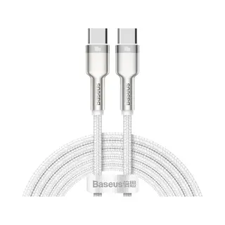 Baseus 6953156202375 Usb-kabel Usb 2.0 2 m Usb C Zilver, Wit