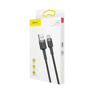 Baseus Catklf-BG1 mobiele telefoonkabel Zwart 1 m Usb A Usb C