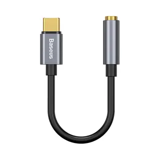 Baseus L54 Mobiltelefonkabel Schwarz, Grau Usb C 3,5 mm