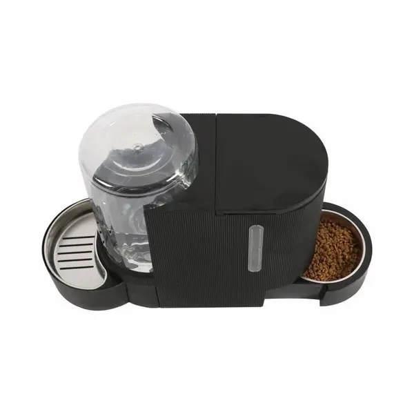 M Pets M-pets Duplo Futter- Und Wasserspender Schwarz 1, 3kg 3l thumbnail