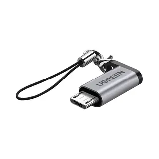 Ugreen 50590 tussenstuk voor kabels Micro Usb Usb C Grijs