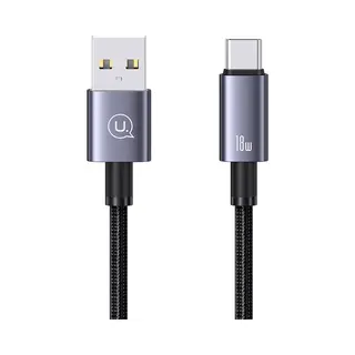 Usams - Usb Kabel - Type-C Naar 3A - Aluminium - Snellaad- En Datakabel - 0, 25 M