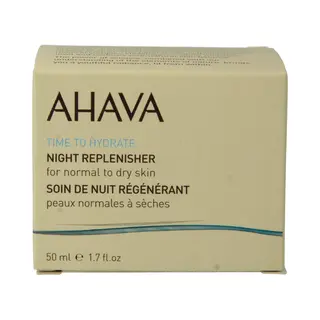Ahava, Gezichtsserum, Night Replenisher Normale Tot Droge Huid Tijd Om Te Hydrateren (50 ml)