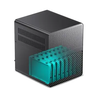 Jonsbo N3 Computergehäuse Mini Tower Schwarz